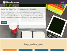 Tablet Screenshot of learn.moodlerooms.com